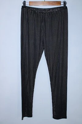 Just Cavalli Women's Medium Black Stretchy Pants with Metallic Studs - Image 1 of 4
