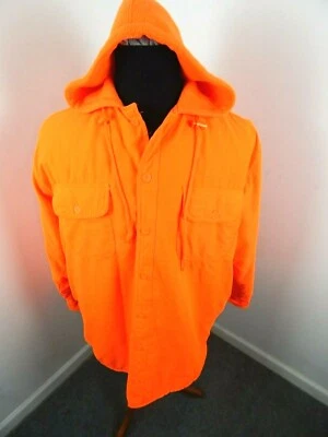 H.S. Strut Sportswear Hunting Thermal Shirt Hooded Long Sleeve Orange Size M - Image 1 of 4