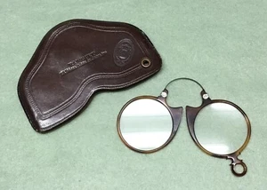 Brille Kneifer Zwicker Hornkneifer ca. 1900/10 - Bild 1 von 7