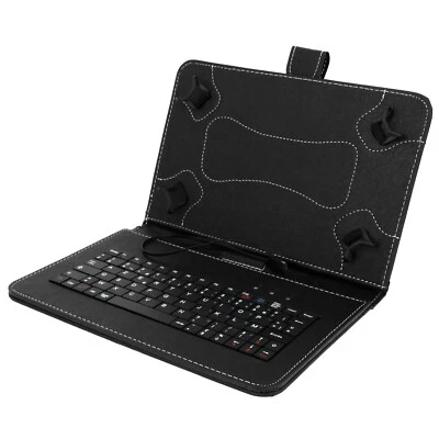 Cover Case Folio With Azerty Keyboard Tablet 10'' - Black - Function Holder - Image 1 of 4