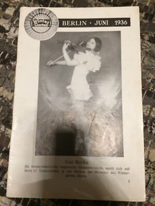 Wintergarten Original Programm Juni 1936 ohne Einband! Robert Dorsay! - Bild 1 von 4