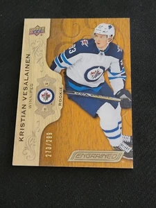 2018-19 UPPER DECK UD ENGRAINED KRISTIAN VESALAINEN #56 #ed 273/299 ROOKIE RC - Picture 1 of 2
