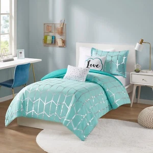 Intelligent Design Raina Metallic Printed Comforter Set Duvet with Sham Pillows - Picture 1 of 52