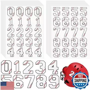 Feifeiya 160 PCS Sports Helmet Numbers Sticker Self Adhesive Sports Number Fo - Picture 1 of 5