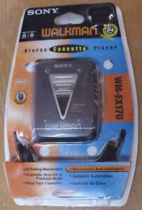 New Vintage Sony Walkman WM-EX170 Mega Bass Anti Rolling Cassette Player