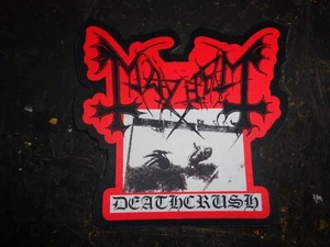 Mayhem Shape Laser Cut Patch Black Metal Darkthrone Morbid Carpathian Forest ** - Bild 1 von 1