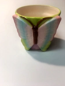 Porzellan Schmetterling Pflanztopf oder Schreibtisch Orginizer - Bild 1 von 5