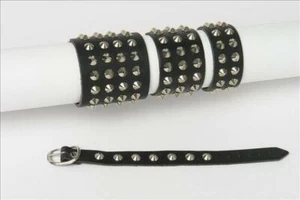 Nietenarmband Spitznieten - 1 2 3 4 Reihig - Echt Leder - Armband Nieten Gothic - Bild 1 von 11