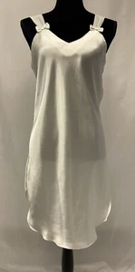 Sexy Vestido de Noche Amanda Smith Vintage con Correas Transparentes Blanco Mediano - Imagen 1 de 10