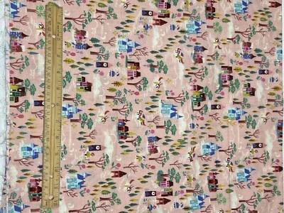 Beauty & The Beast-Riley Blake 1-1/2 Yard Pink Cotton Fabric Foto 1 de 4