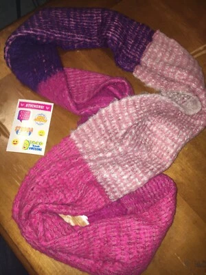 Claire’s Multi Colored Ombre Pink Purple Eternity Scarf Vguc Justice Stickers - Image 1 of 4