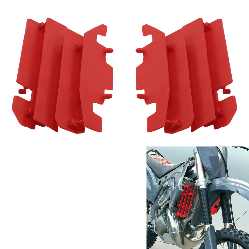 Protectores de persianas de radiador aptos para Honda CR125R CR250R 2 tiempos 2000-2004 2001 2002 Foto 1 de 4