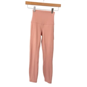 NUEVO CON ETIQUETAS Leggings Lululemon Align tiro alto 25” rosa sabana talla 0 - Imagen 1 de 5