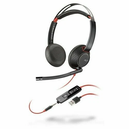 POLY Blackwire C5220 Stereo USB-A Computer Headset for Microsoft Lync 207576-01 - Image 1 of 1