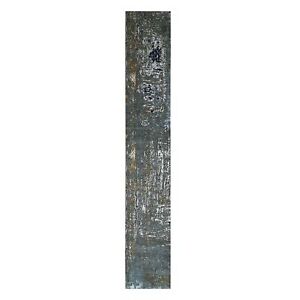 2'7x20' Arsenic Gray, Abstract Design, Wool Hand Knotted, XL Runner Rug R83098