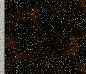 Cotton Cleo Gold Tiny Dots Metallic Cotton Fabric Print by the Yard D407.45 - Picture 1 of 1