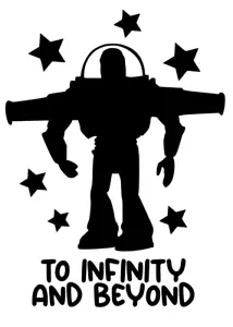 BUZZ LIGHTYEAR VINYL STICKER FOR CAR,WALL,WINDOW - Picture 1 of 3