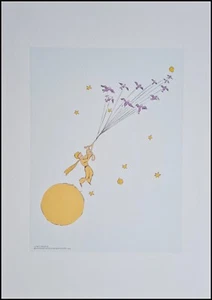 SAINT-EXUPERY * DER KLEINE PRINZ FLIEGT DAVON *Lithographie + Zertifikat*limited - Bild 1 von 11