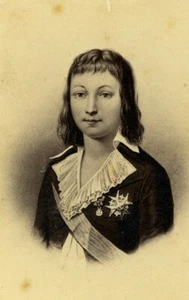 Delfin von Frankreich Ludwig XVII Portrait altes CDV Foto Neurdein 1870 - Bild 1 von 3