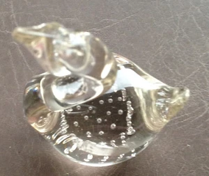 CLEAR SWAN PAPERWEIGHT  (X988) - Imagen 1 de 4