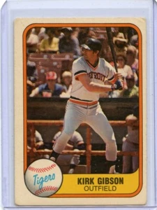 1981 Fleer Kirk Gibson Detroit Tigers #481 ⭐️💥🎯 VG - Picture 1 of 2