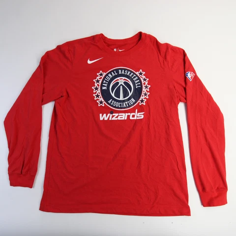 Washington Wizards Nike NBA Authentics Long Sleeve Shirt Men's Red Used Cover