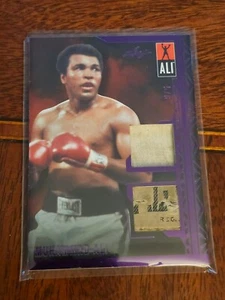 SP 5/6 Dual PATCH FIGHT WORN Shorts MUHAMMAD ALI 2024 LEAF RELIC PIECES - Picture 1 of 2