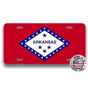 Arkansas State Flag Aluminum Metal Novelty License Plate Tag NEW! - Picture 1 of 8