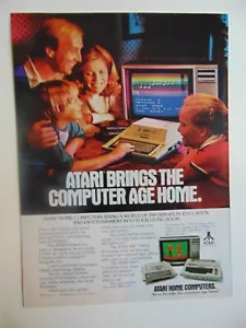 Pubblicità stampa ATARI HOME COMPUTERS 1981 - Foto 1 di 1