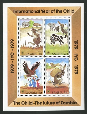 Zambia   1979   Scott # 199a   Mint Never Hinged Souvenir Sheet Cover
