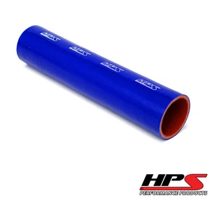 HPS 3/8" ID x 1 Foot Long 4-ply Reinforced Silicone Coupler Tube Hose Blue 9.5mm - Picture 1 of 2