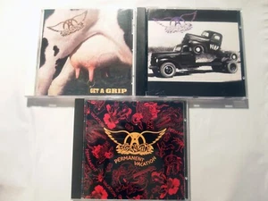 Lot of 3 Aerosmith CDs - Get a Grip, Pump, Permanent Vacation - Fully Tested EX - Picture 1 of 14