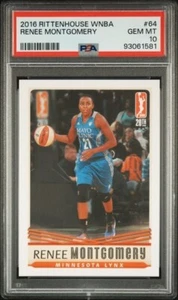 2016 Rittenhouse WNBA PSA 10 Renee Montgomery Minnesota Lynx Atlanta Dream - Picture 1 of 2