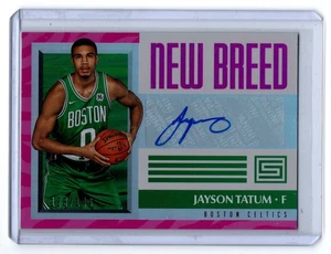 2017-18 Panini Status New Breed Jayson Tatum #NB-JYT Pink /149 RC Autograph - Bild 1 von 2