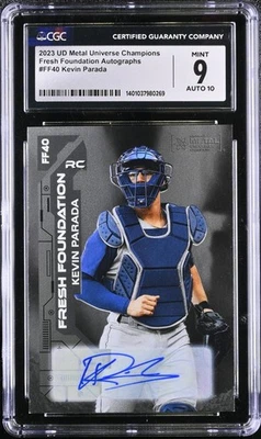 2023 Metal Universe Champions Fresh Foundation Kevin Parada Auto #FF40 CGC 9 - Image 1 of 2
