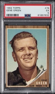 Topps #78 Gene Green 1962 PSA 5 - Imagen 1 de 2