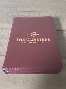 The Cloisters on The Platte RSV Bible Compact Zipper Burgundy Maroon Leather - Bild 1 von 8