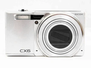 Ricoh CX6 10MP Kompakt Digitalkamera Silber mit 10,7x optischem Zoom aus Japan - Bild 1 von 4