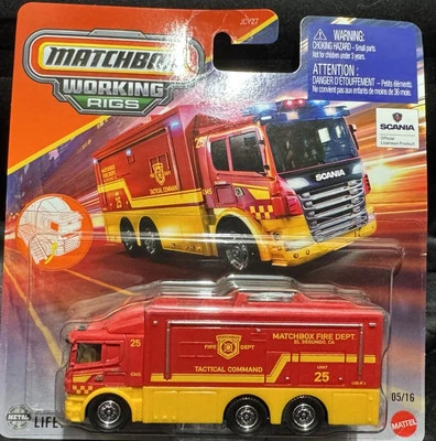 MATCHBOX Working Rigs Scania Tactical Command Center Fire Department (2025) - Image 1 of 3