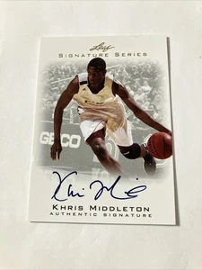 ROOKIE 2012/13 LEAF SIGNATURE SERIES KHRIS MIDDLETON AUTO RC - Picture 1 of 2