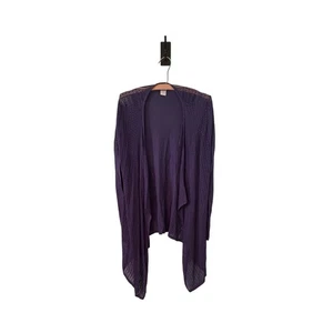 DESIGN History Damen-Cardigan groß marineblau vorne offen Staubtuch weicher Pullover - Bild 1 von 3