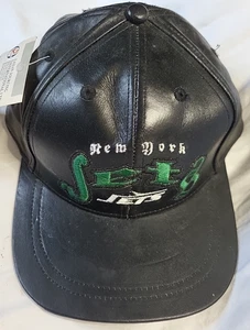 Vintage New York Jets Mütze Kappe verstellbar schwarz NFL Football offizielles 1997 Muster - Bild 1 von 7