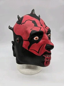 Darth Maul Latex Mask Lucasfilm Star Wars Halloween Adult - Picture 1 of 4