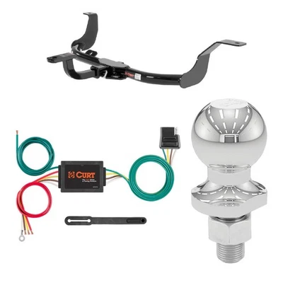 Curt Class 1 Trailer Hitch Tow Package w/ 1-7/8" Ball for Nissan Versa Sedan Foto 1 de 4
