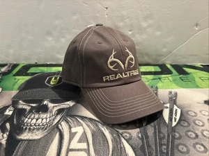 Team Realtree Antler Logo auf der Vorderseite Outdoor verstellbar grau Mütze, neu - Bild 1 von 14