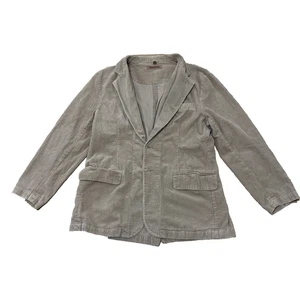 Machine Cord Blazer Herren XL Khaki Hellbraun 100% Baumwolle 2 Knöpfe 90er Grunge 42" - Bild 1 von 23