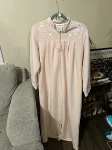 Vestido Miss Elaine Cremallera Patio Abrigo Mumu Camisón Mujer Mediano Rosa Largo - Imagen 1 de 6