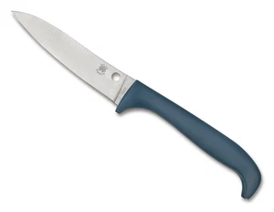 Coltello da cucina Spyderco Coltelli da banco Critter K21PBL blu polimero 7Cr17 acciaio - Foto 1 di 2