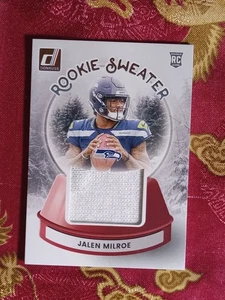 Jalen Milroe 2025 Donruss NFL RC Rookie Sweater #swe-KME Seatlle Seahawks - Picture 1 of 1