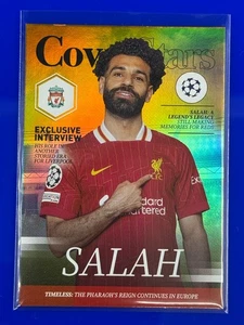 Mohamed Salah Liverpool FC /25 Orange Cover Stars 24/25 Topps UCC Flagship #CS-4 - Picture 1 of 3